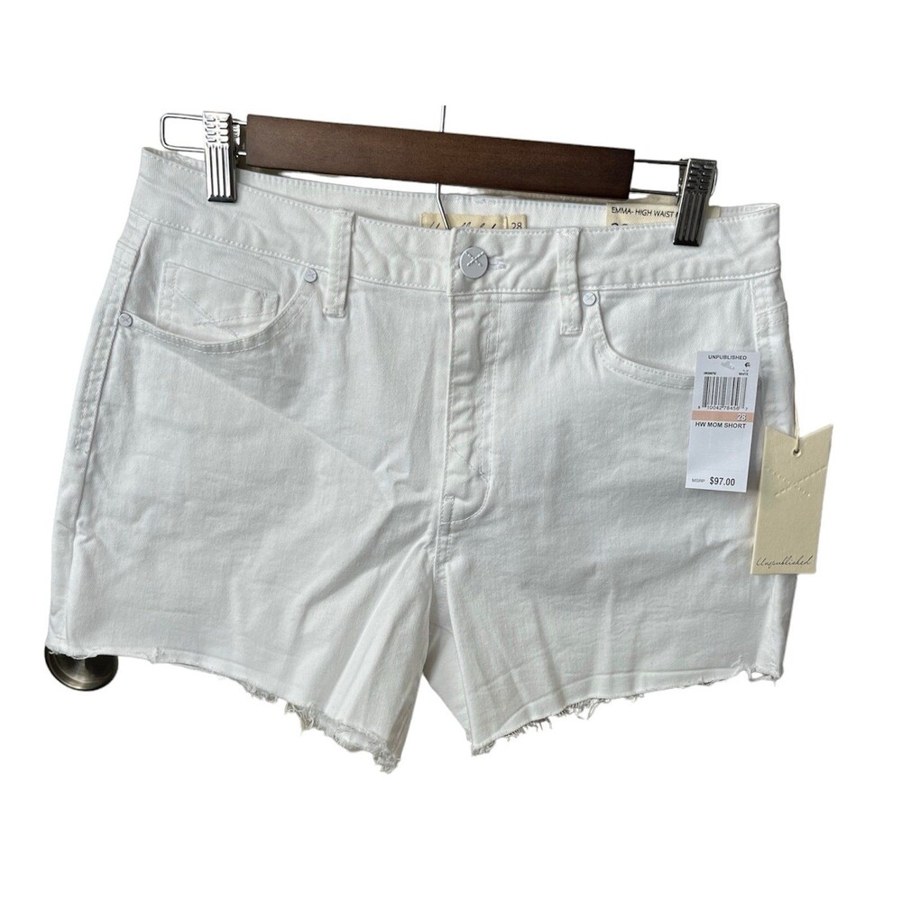NWT Women’s Unpublished Emma Short White Size 28 #346